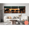 Elefanter marcherer gennem savannen - Diamond Painting