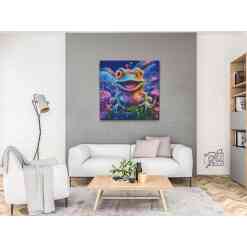 Farverig frø, diamond art forhåndsvisning