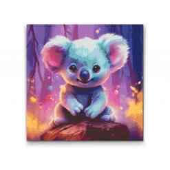 Farverig koalabjørn, diamond paint