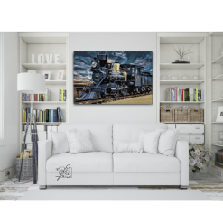 Kul lokomotiv - Premium - diamond art