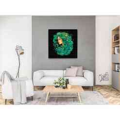 Diamond Art-billede af stjernetegnet Jomfruen. Bestil hos 5D Diamond Paint.