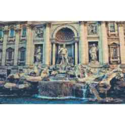 Få en unik oplevelse af den betagende Trevi-fontæne, verdens mest kendte springvand i Rom, gennem vores diamond art-billede. Trevi-fontænen står som en af de mest ikoniske seværdigheder i Rom.